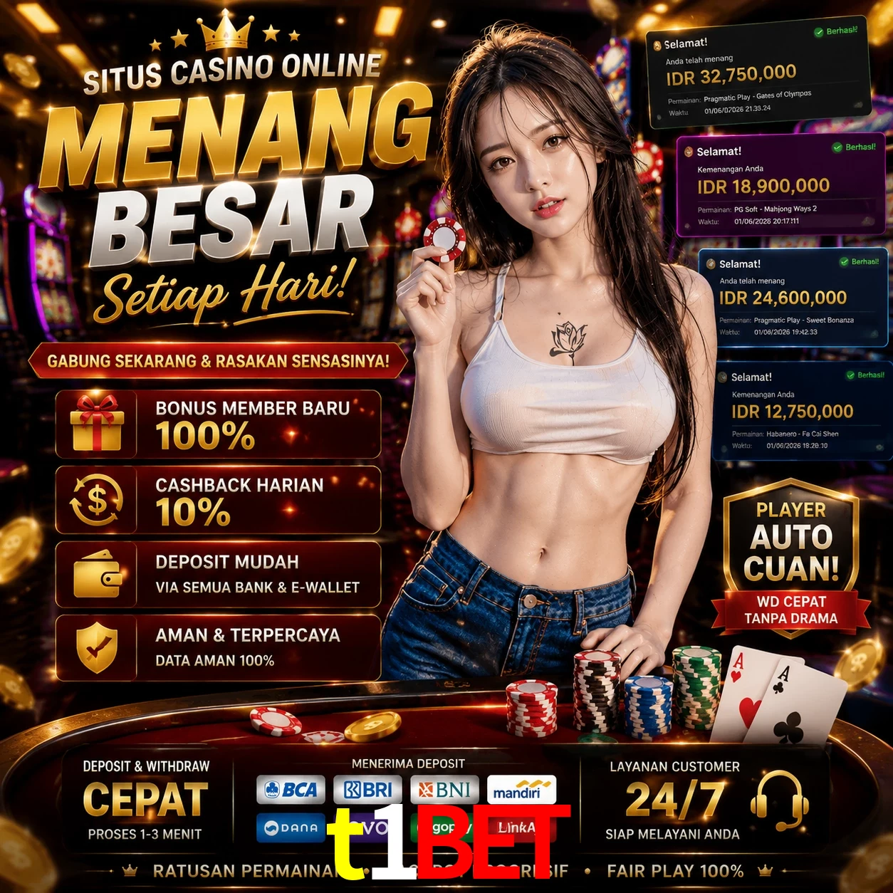 t1bet slots no app