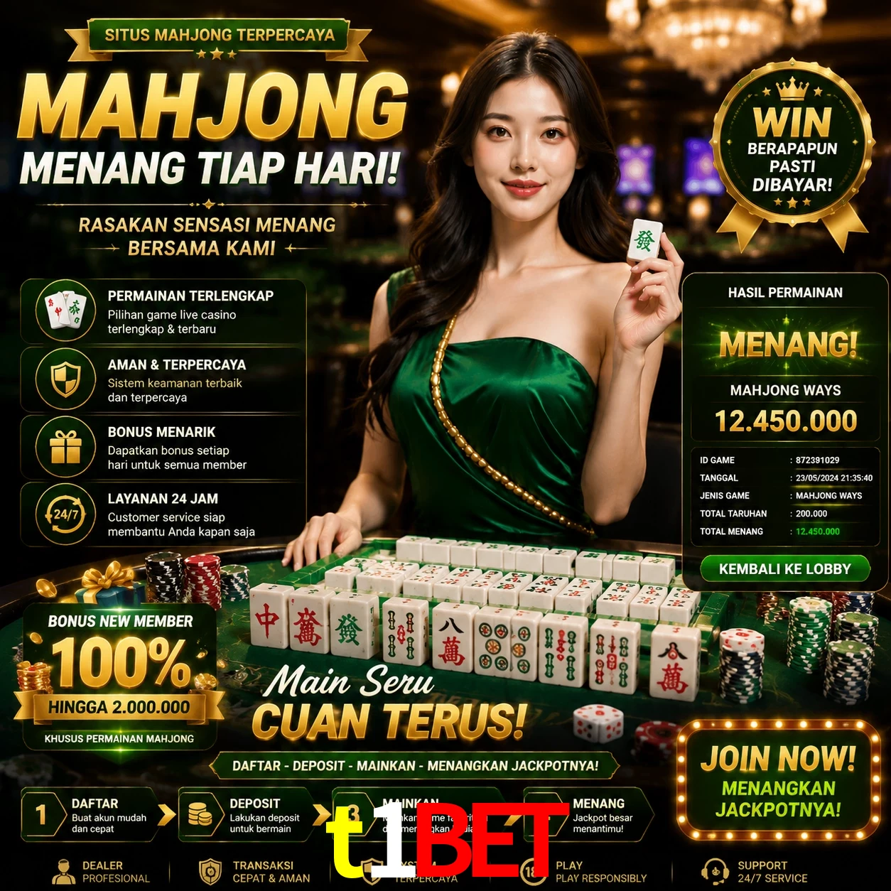 Cashback VIP t1bet - reembolso semanal